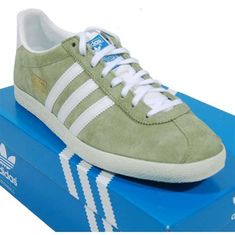 Adidas gazelle green suede